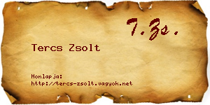 Tercs Zsolt névjegykártya