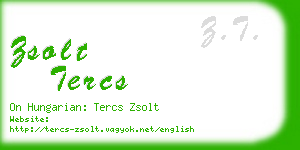 zsolt tercs business card